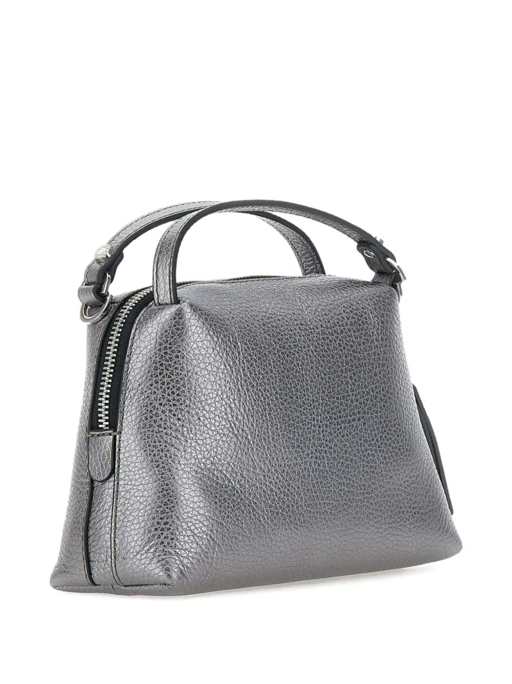 GIANNI CHIARINI Leren shopper Zilver