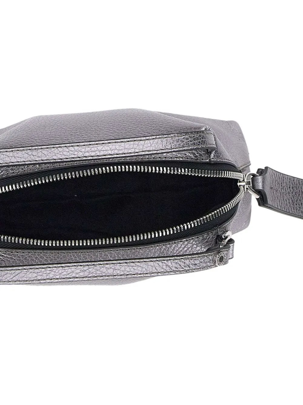 GIANNI CHIARINI Leren shopper Zilver