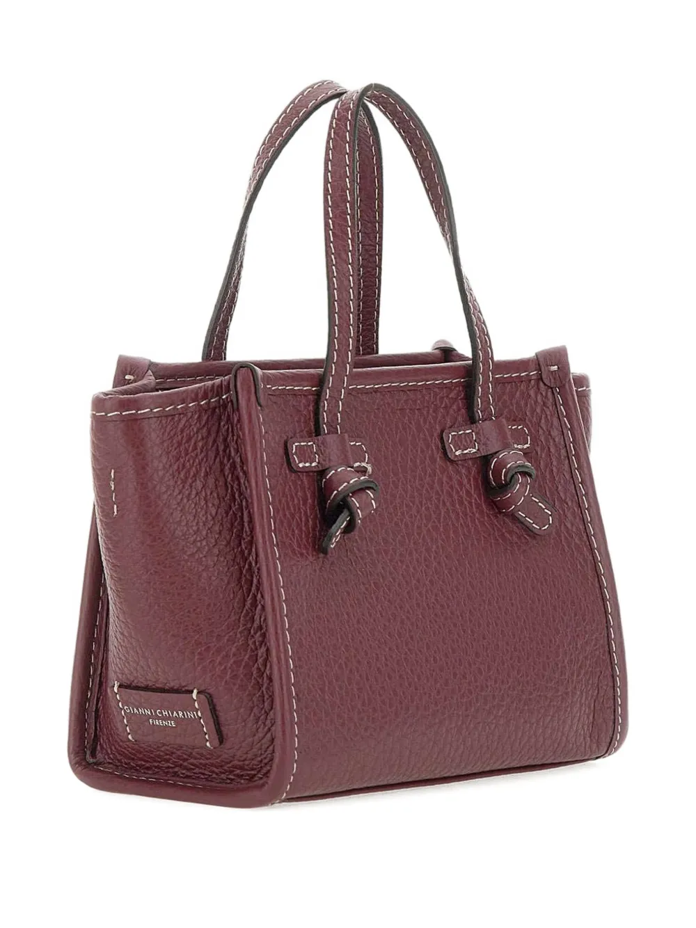 GIANNI CHIARINI Miss Marcella geknoopte kleine shopper Rood