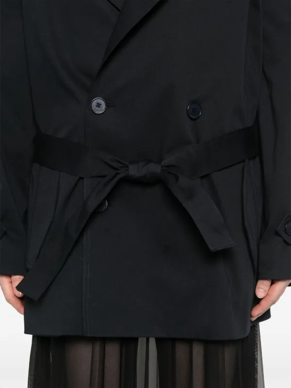 送料関税込★The Frankie Shop★チューリッヒ トレンチコート The Frankie Shop Zurich トレンチコート | ブルー | FARFETCH JP