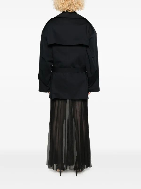 The Frankie Shop Zurich トレンチコート | ブルー | FARFETCH JP