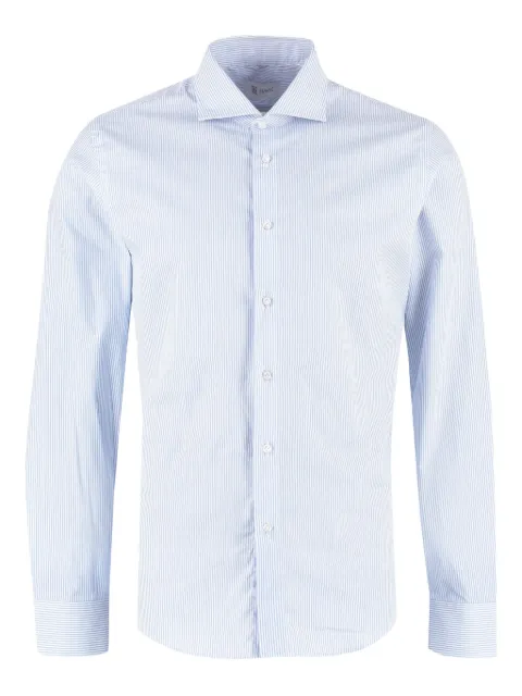 THE (Alphabet) striped cotton shirt
