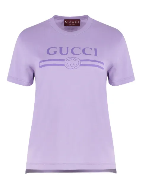 Gucci camiseta con logo estampado