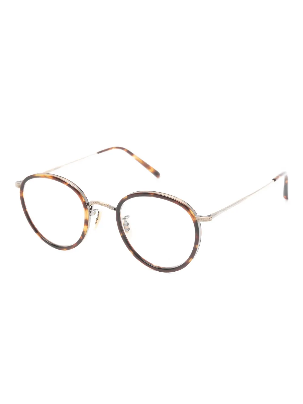 Eyevan7285 tortoiseshell-pattern round-frame glasses | Men | Image 2