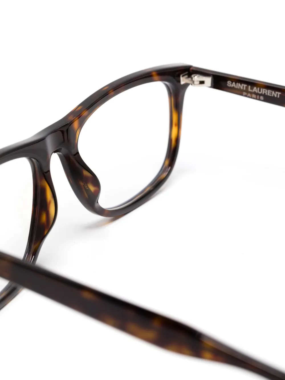 Saint Laurent Eyewear Bril met vierkant montuur Bruin