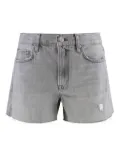 FRAME Le Simone frayed denim shorts - Grey