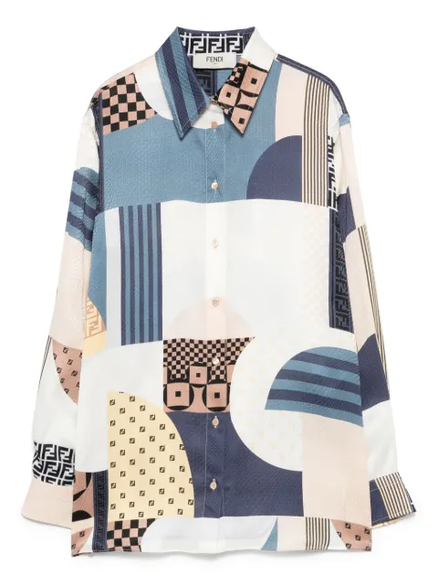 FENDI printed silk shirt