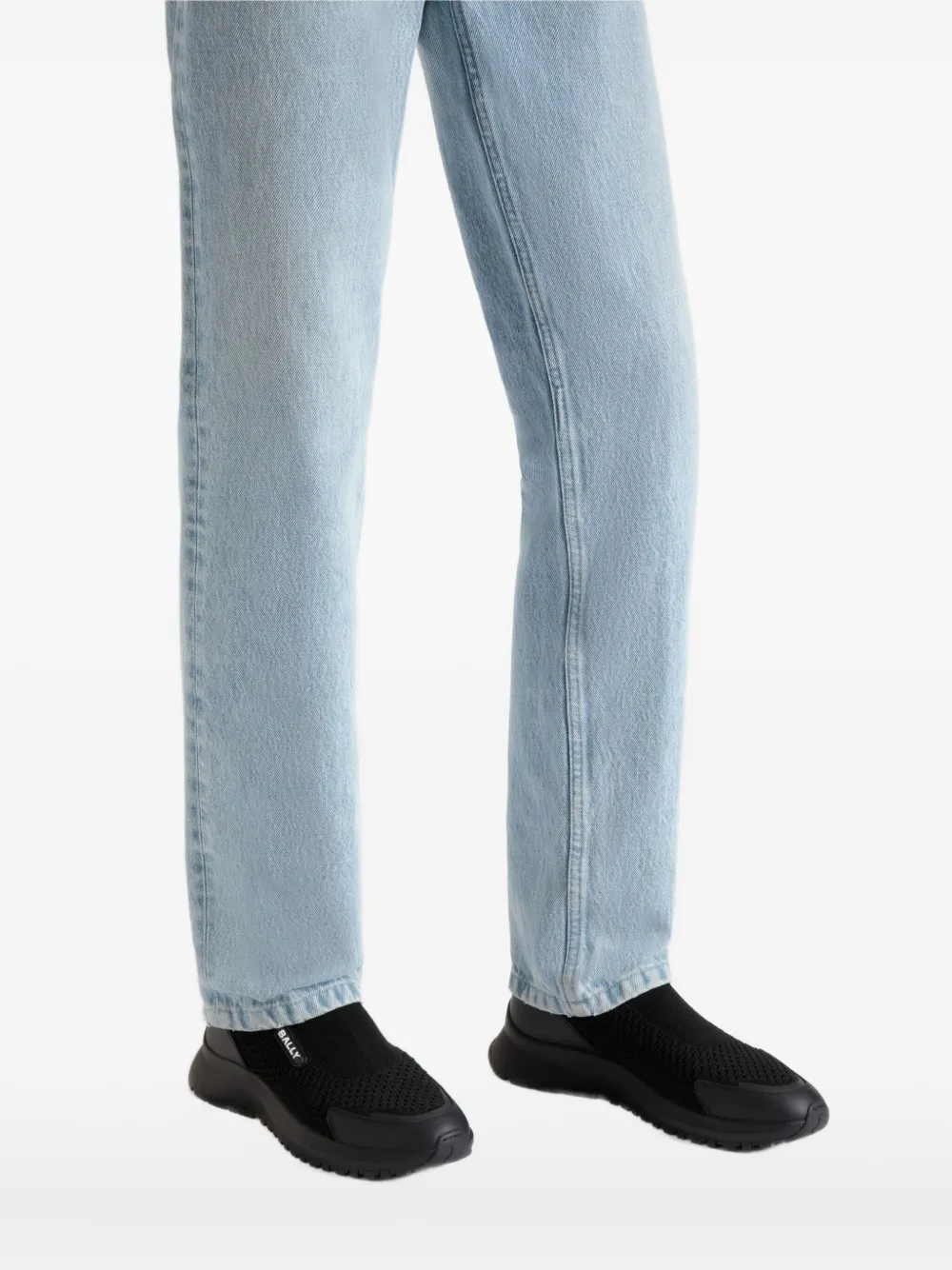 Bally Gebreide slip-on sneakers Zwart