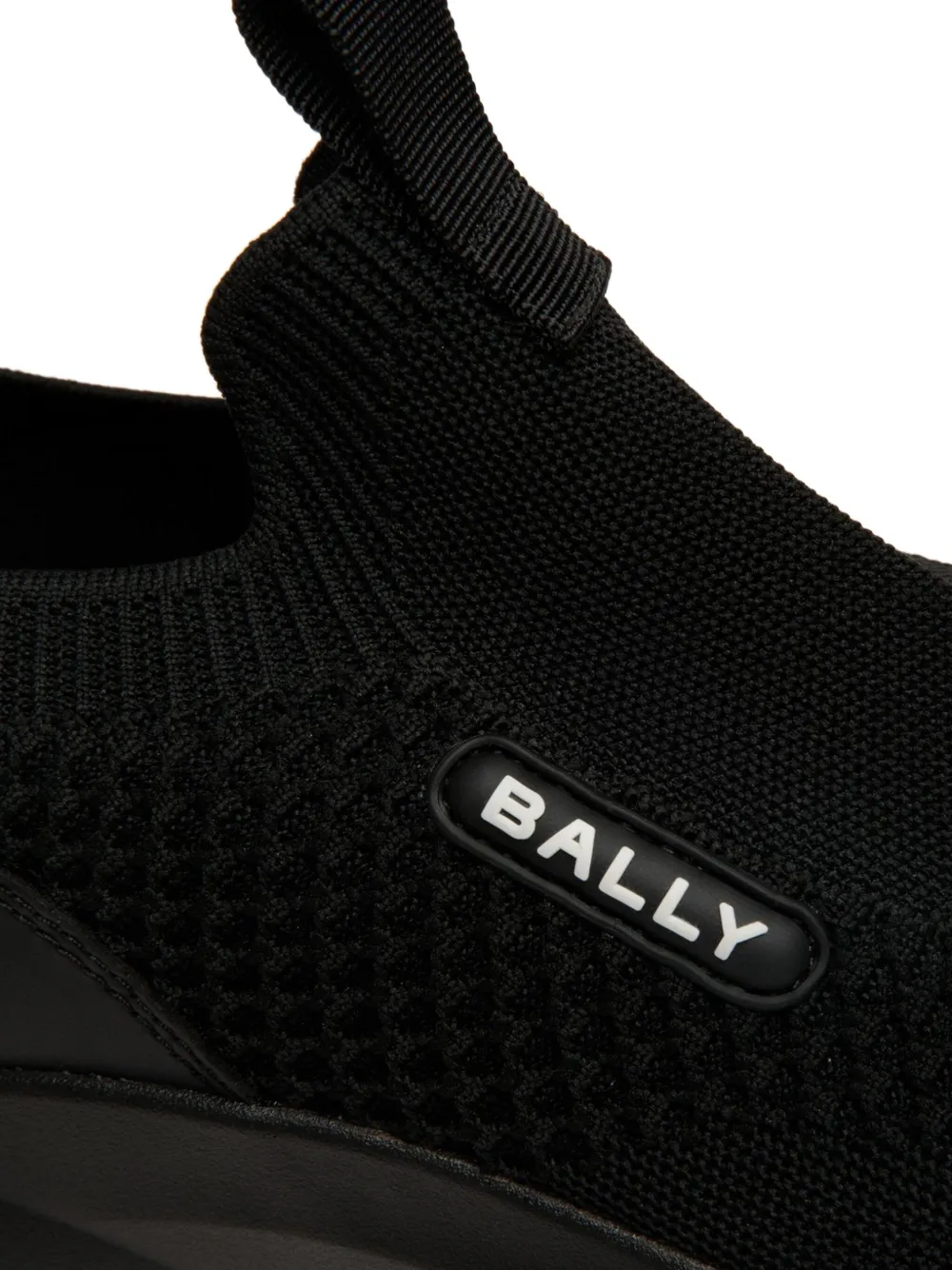 Bally Gebreide slip-on sneakers Zwart