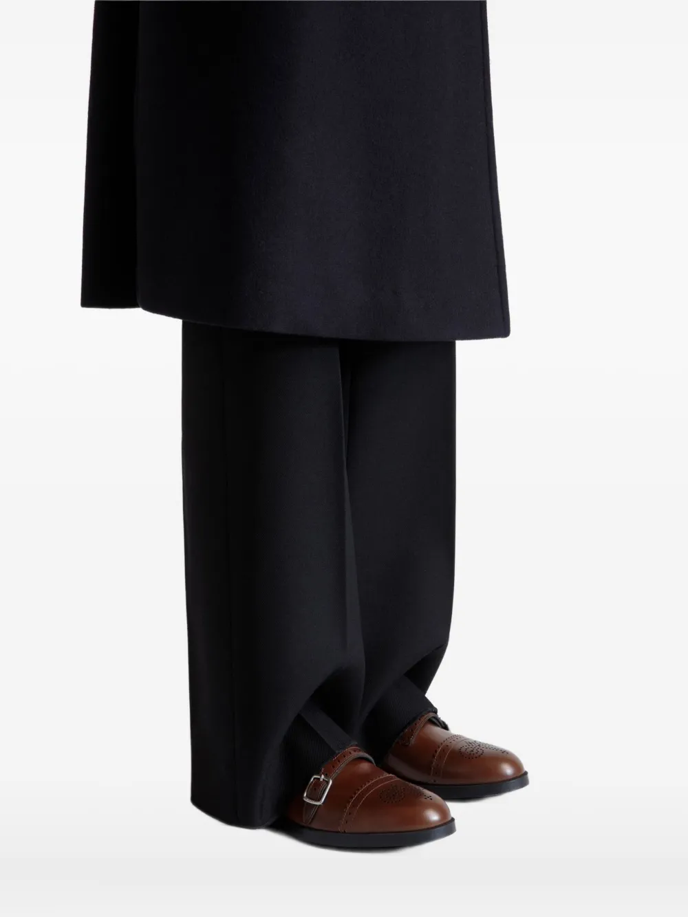 Bally Egli gespschoenen met brogue-detail Bruin