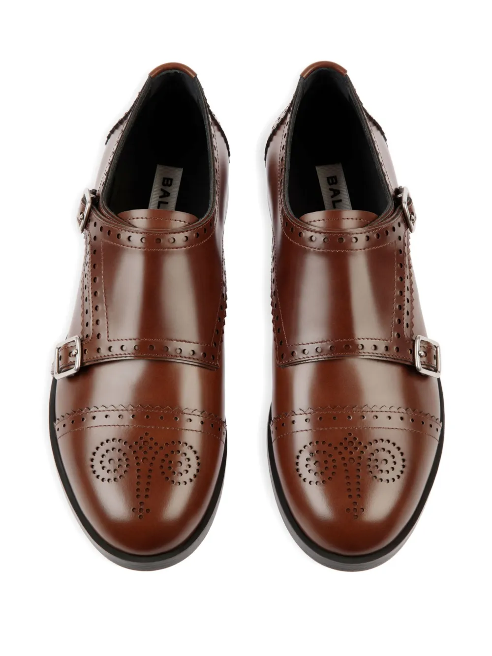 Bally Egli gespschoenen met brogue-detail Bruin