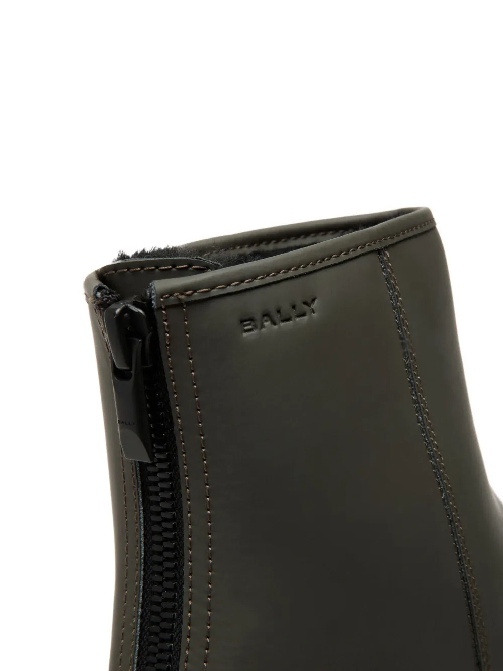 Bally Curling regenlaarzen met rits Groen