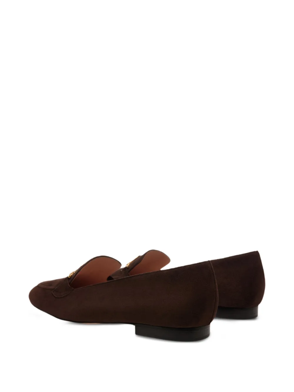 Bally Daily Emblem loafers met kettingdetail Bruin
