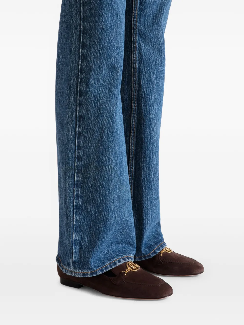 Bally Daily Emblem loafers met kettingdetail Bruin