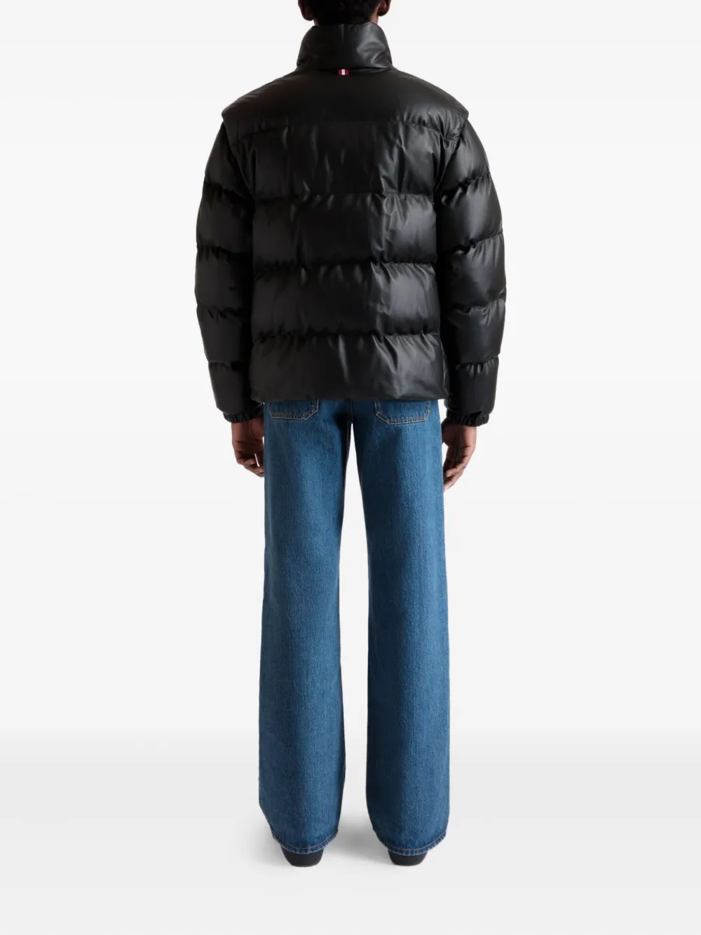 Bally Gewatteerd jack met hoge hals Zwart