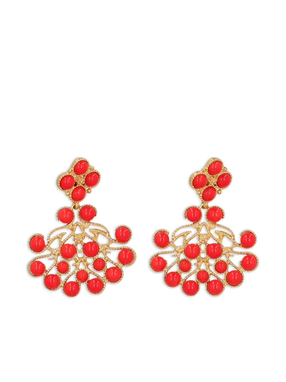 stone-embellished earrings
