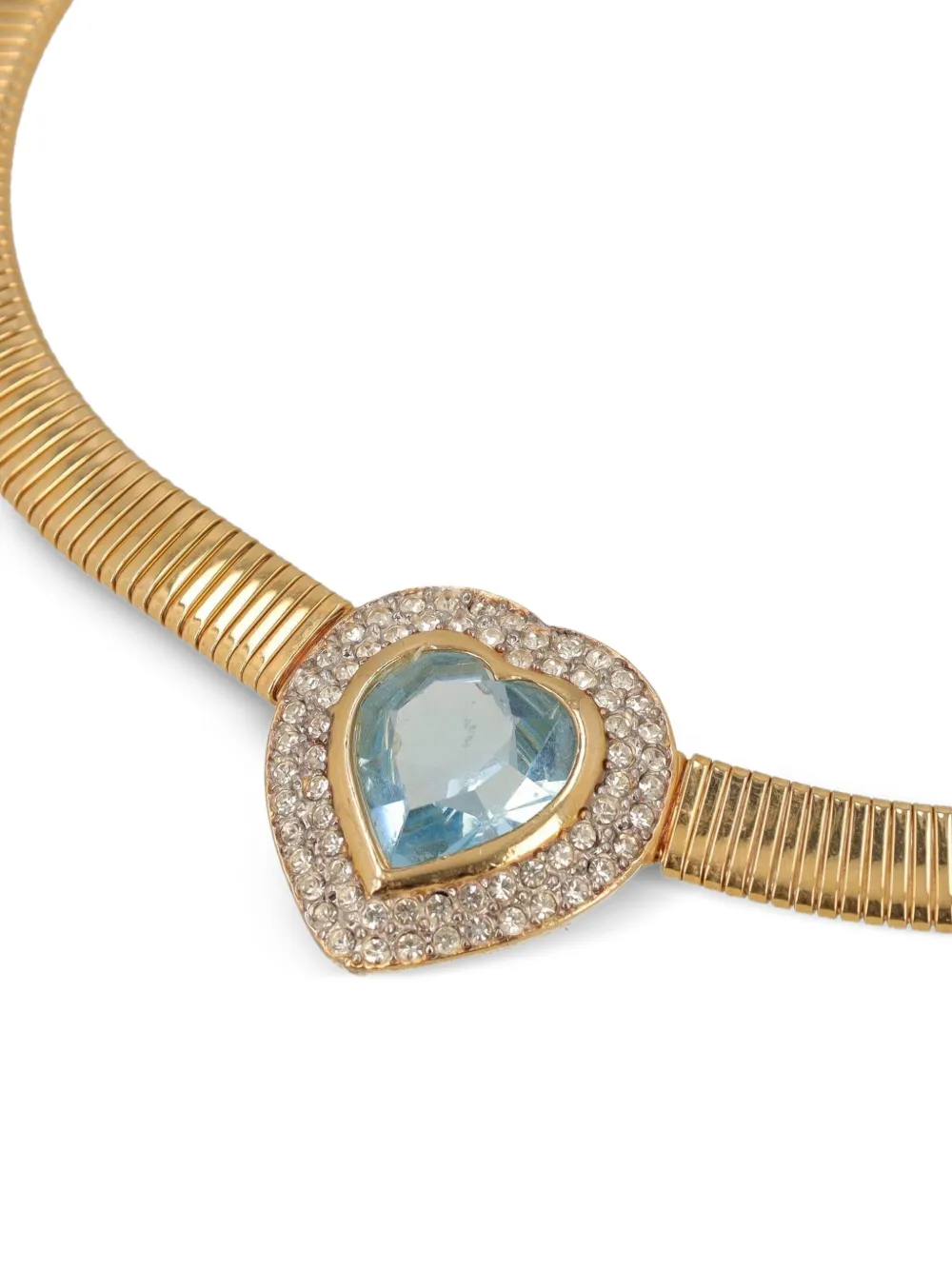 Pre-owned Kenneth Jay Lane Vintage Heart-cut Necklace
