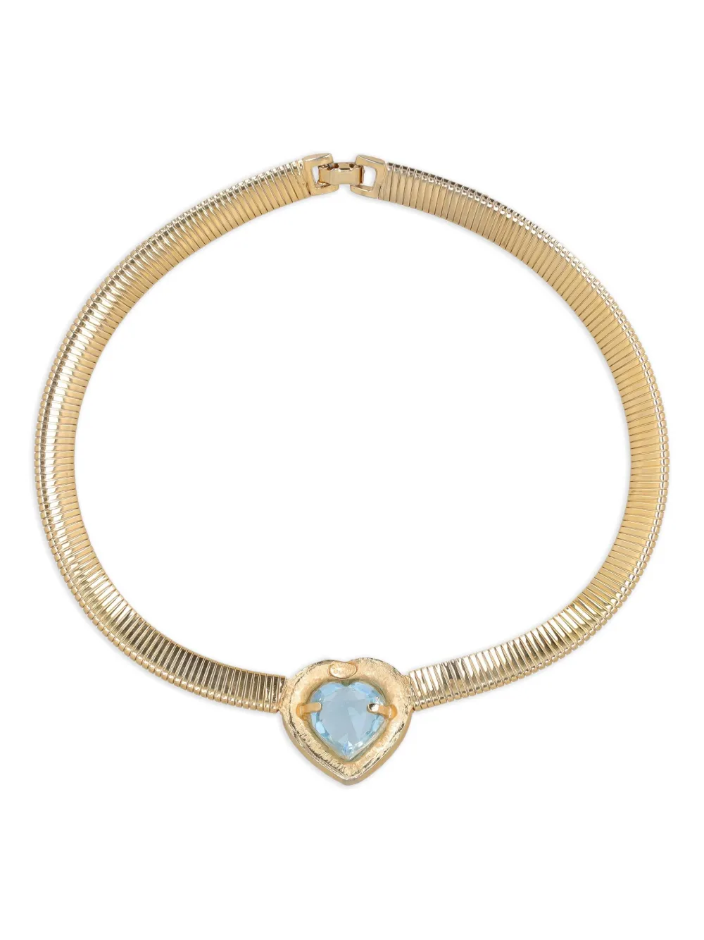 Pre-owned Kenneth Jay Lane Vintage Heart-cut Necklace