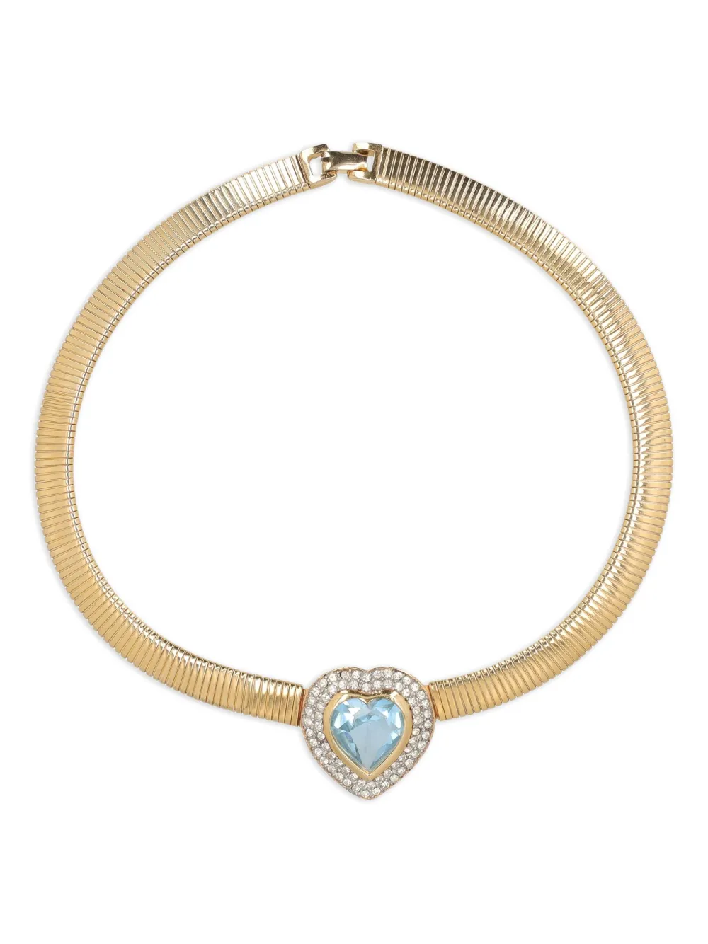 Pre-owned Kenneth Jay Lane Vintage Heart-cut Necklace