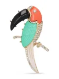 Kenneth Jay Lane Vintage pre-owned Toucan brooch - Gold