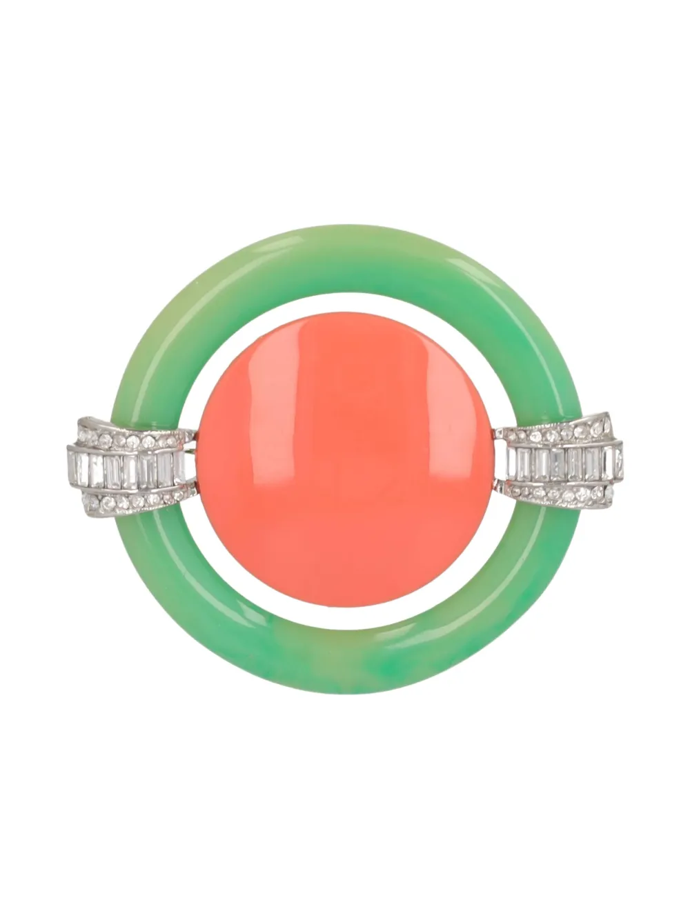 Pre-owned Kenneth Jay Lane Vintage Circle Brooch