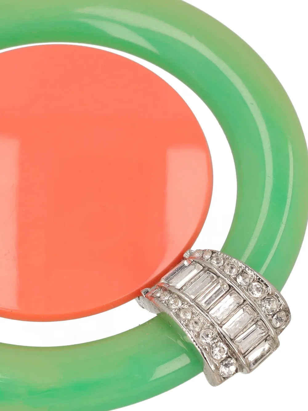 Pre-owned Kenneth Jay Lane Vintage Circle Brooch