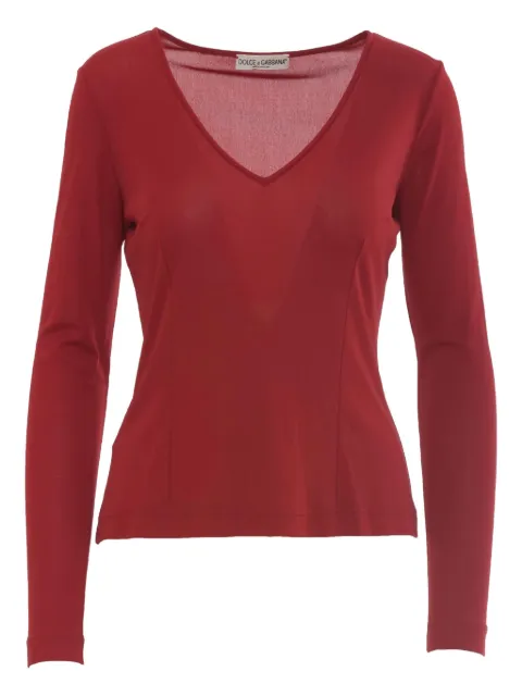 Dolce & Gabbana Pre-Owned top con cuello en V