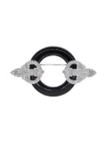 Kenneth Jay Lane Vintage 1970s pre-owned Decò Circle brooch - Silver