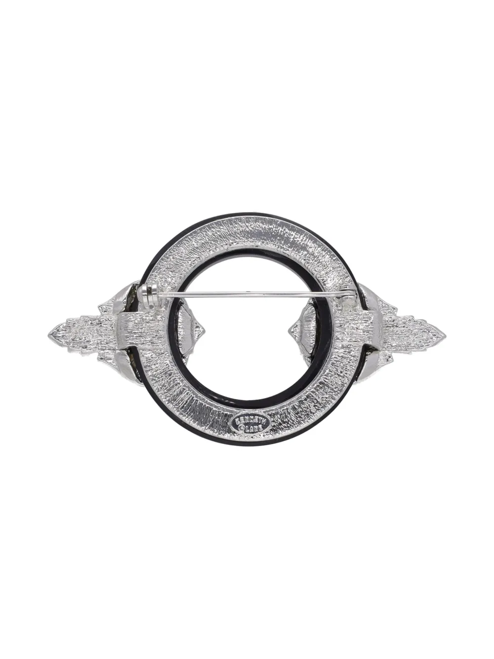 Pre-owned Kenneth Jay Lane Vintage 1970s Decò Circle Brooch
