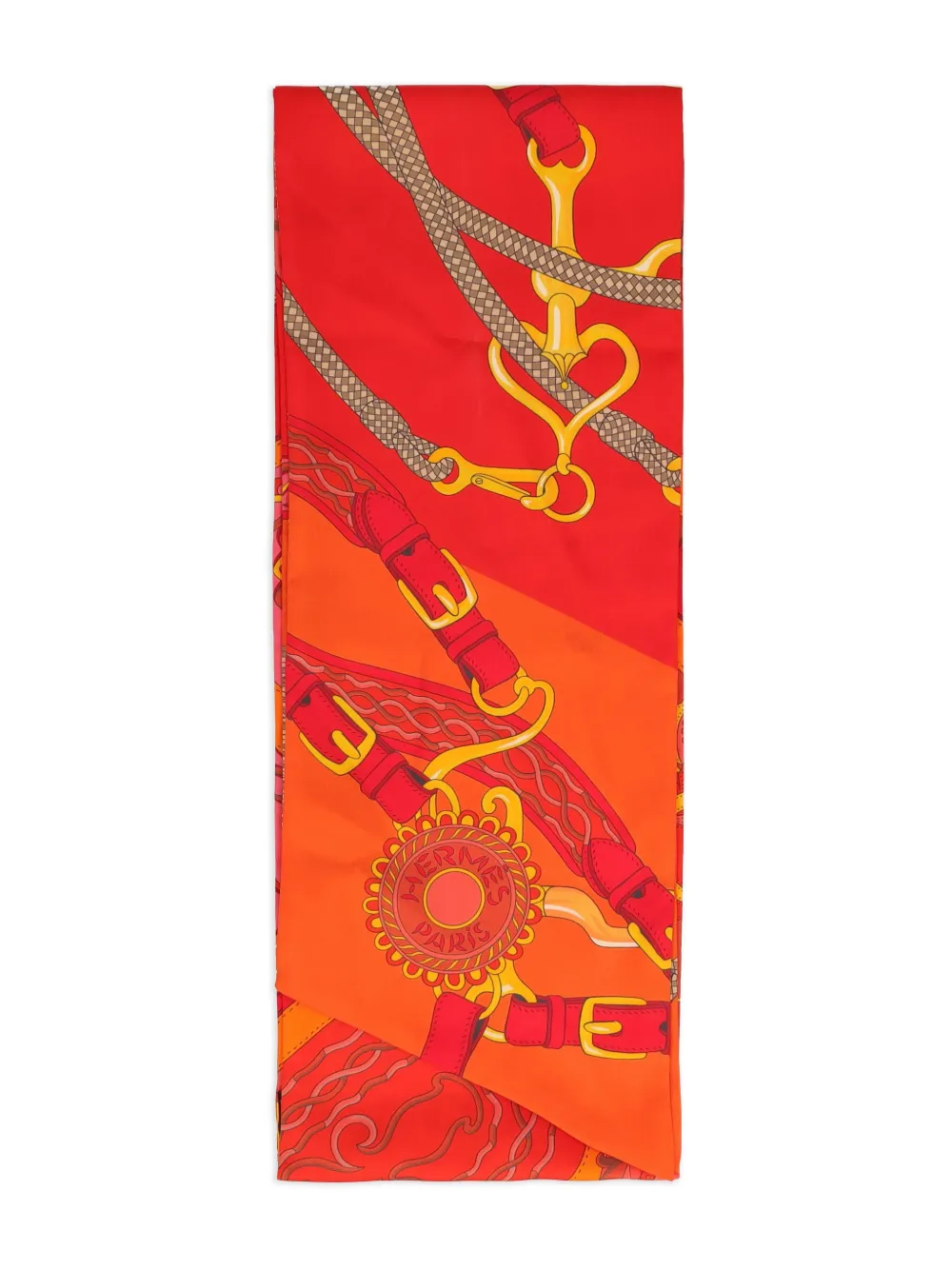 Hermès Pre-Owned silk maxi twilly | Orange | Image 1