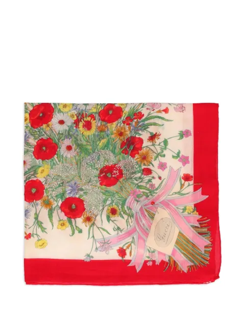 Gucci Pre-Owned mascada con estampado de ramo
