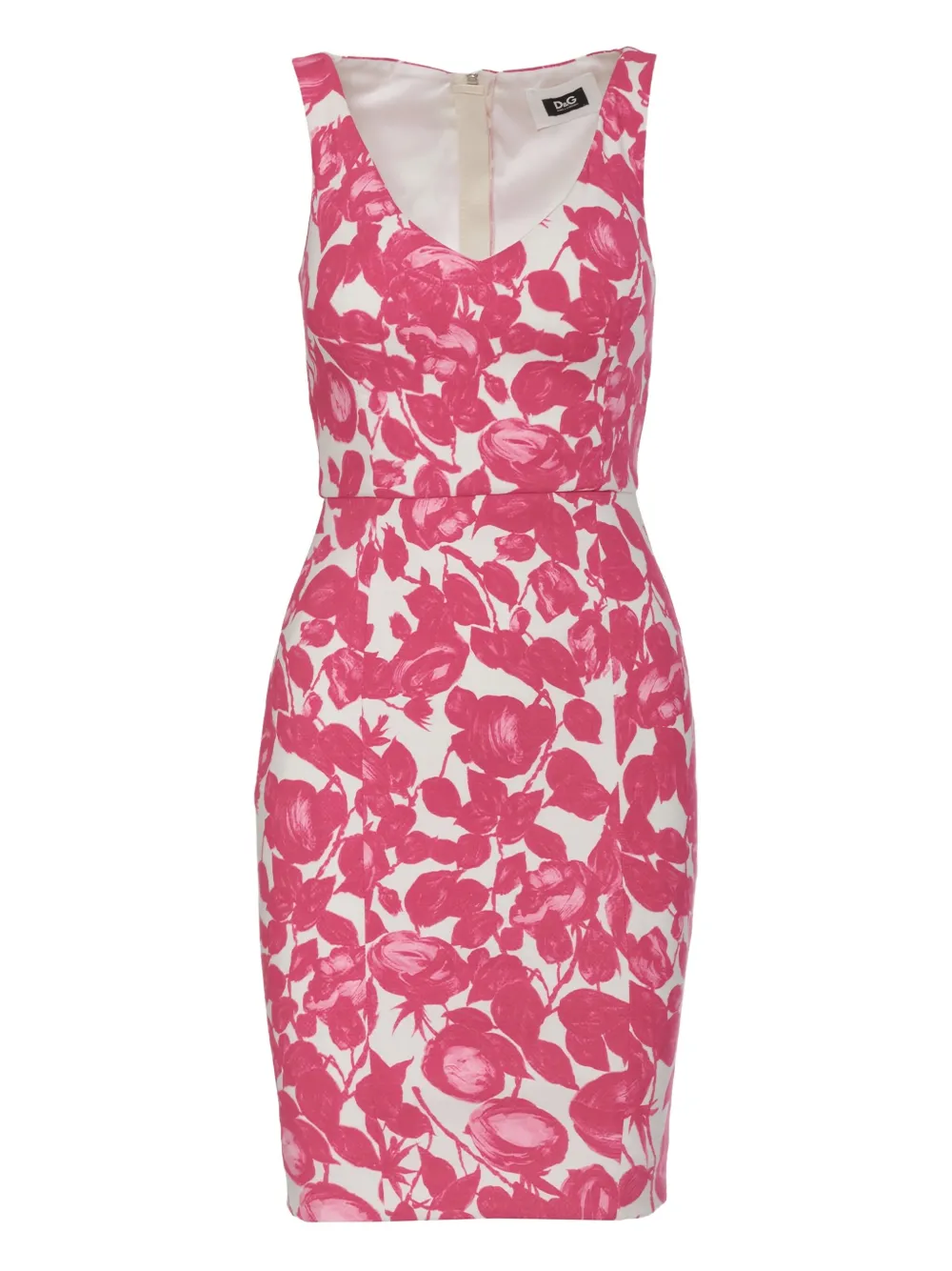 Pre-owned Dolce & Gabbana Floral-print Midi Dress