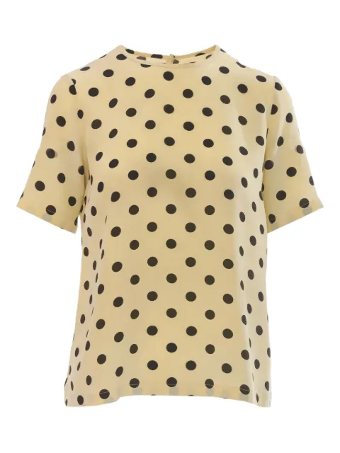 Dolce & Gabbana Pre-Owned polka-dot silk blouse
