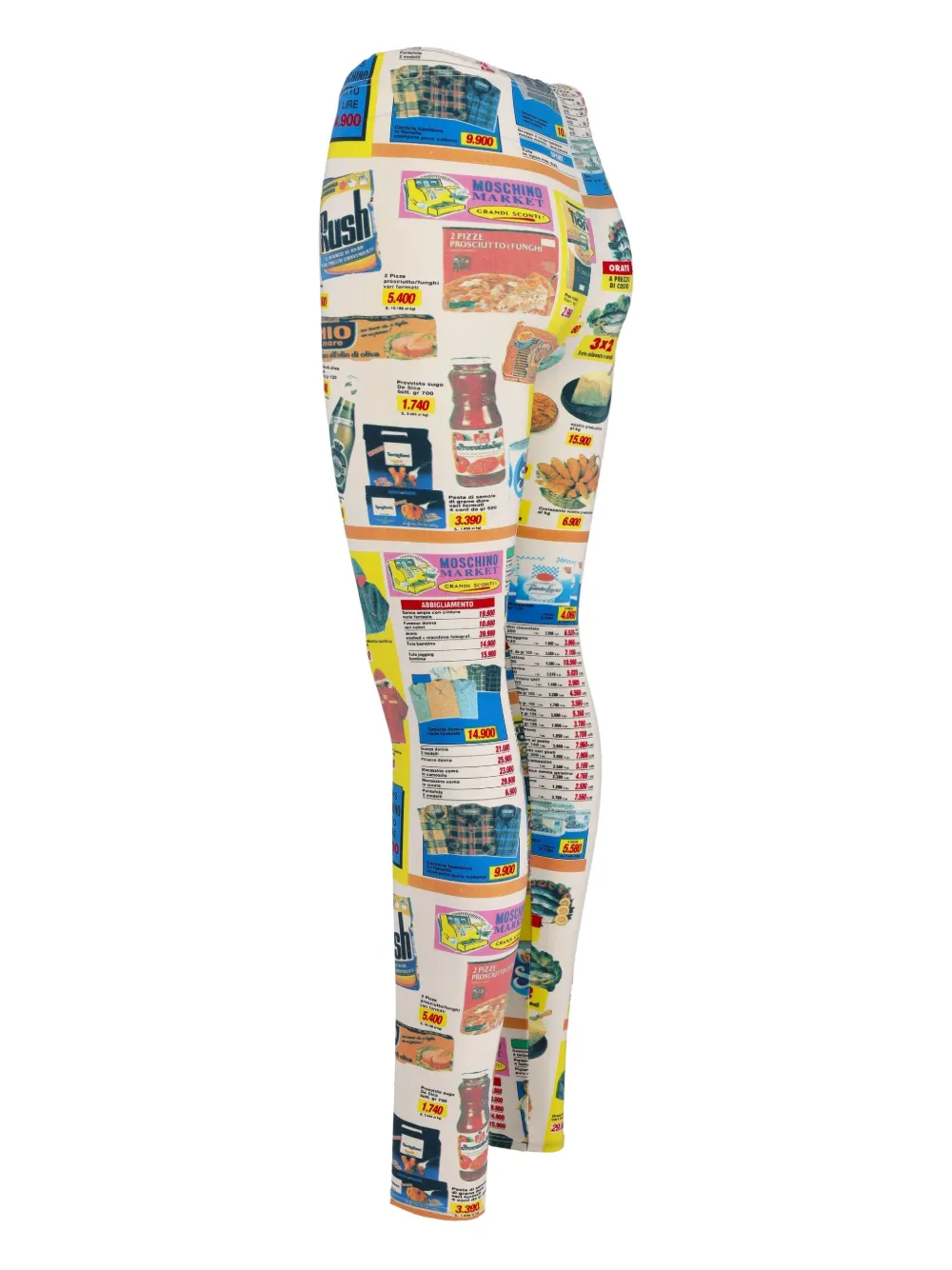 Moschino Pre-Owned 1990 legging met print - Wit