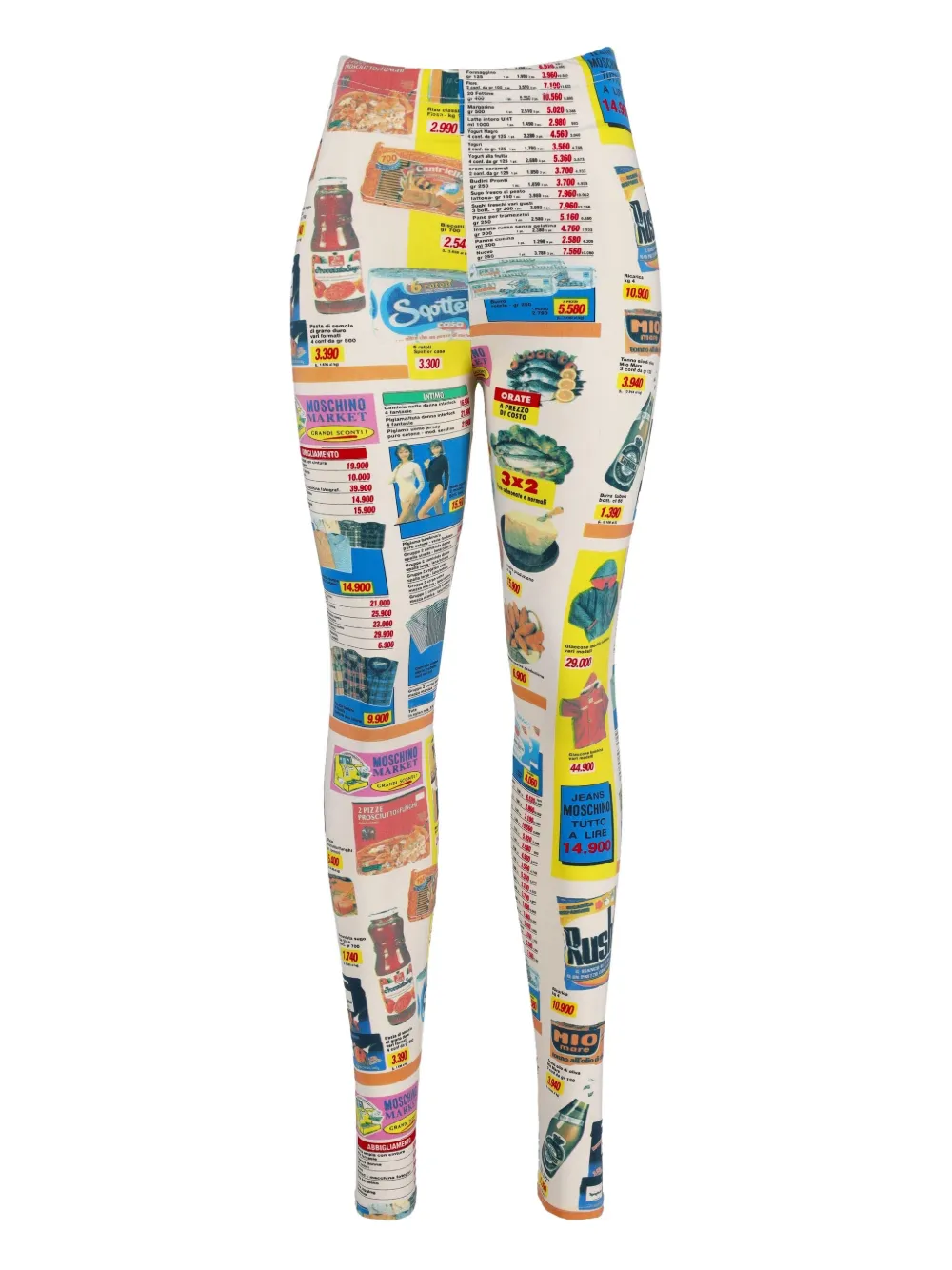 Moschino Pre-Owned 1990 printed leggings | White | Image 1