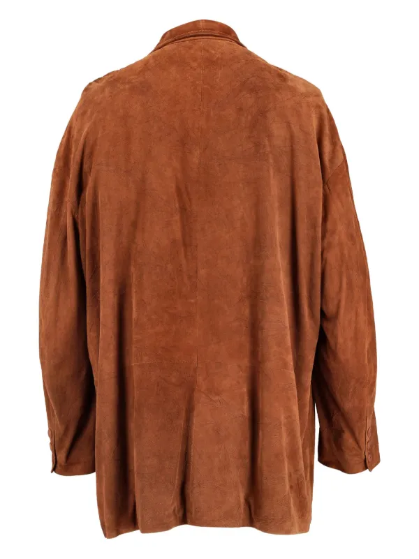 Dolce Gabbana Pre-Owned Jacke Aus Wildleder Braun FARFETCH DE