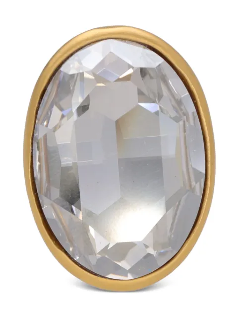 Kenneth Jay Lane Vintage oval crystal ring