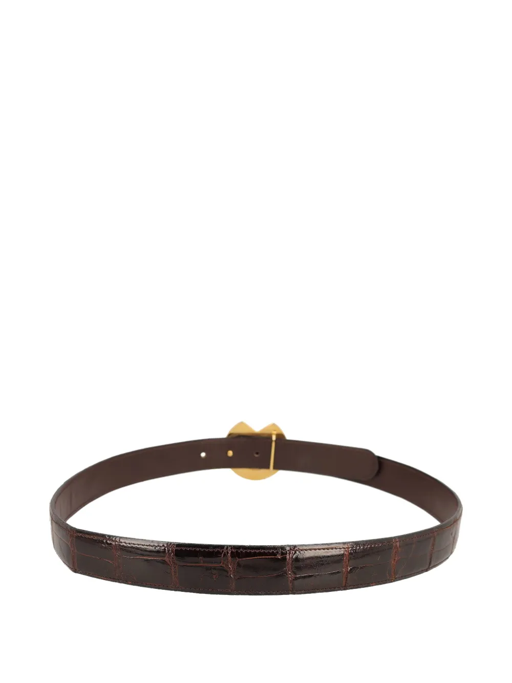 Pre-owned Mila Schön Crocodile-embossed Belt