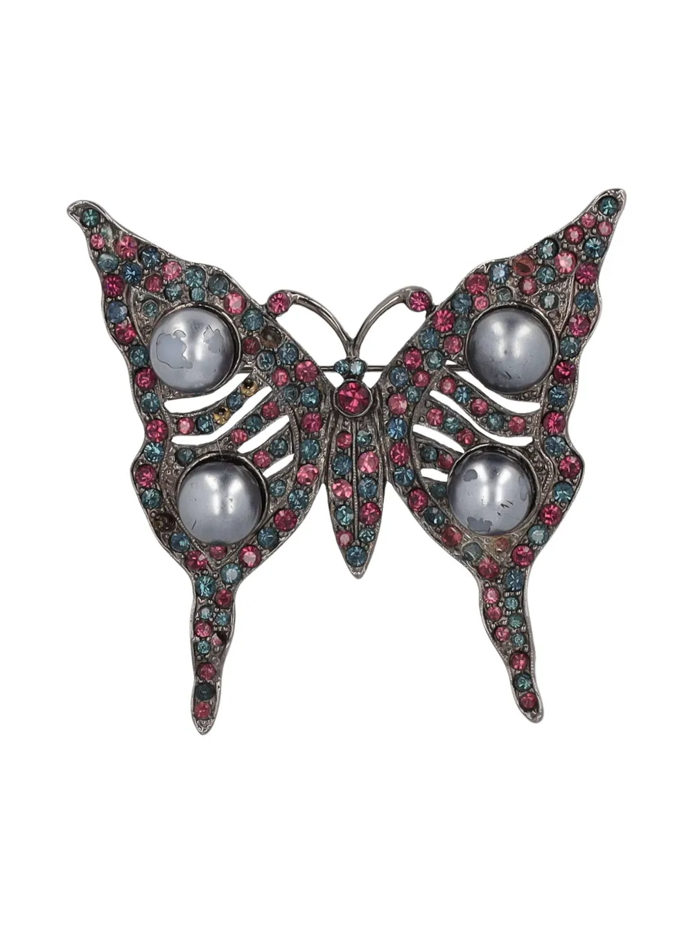 Pre-owned Kenneth Jay Lane Vintage Butterfly Brooch