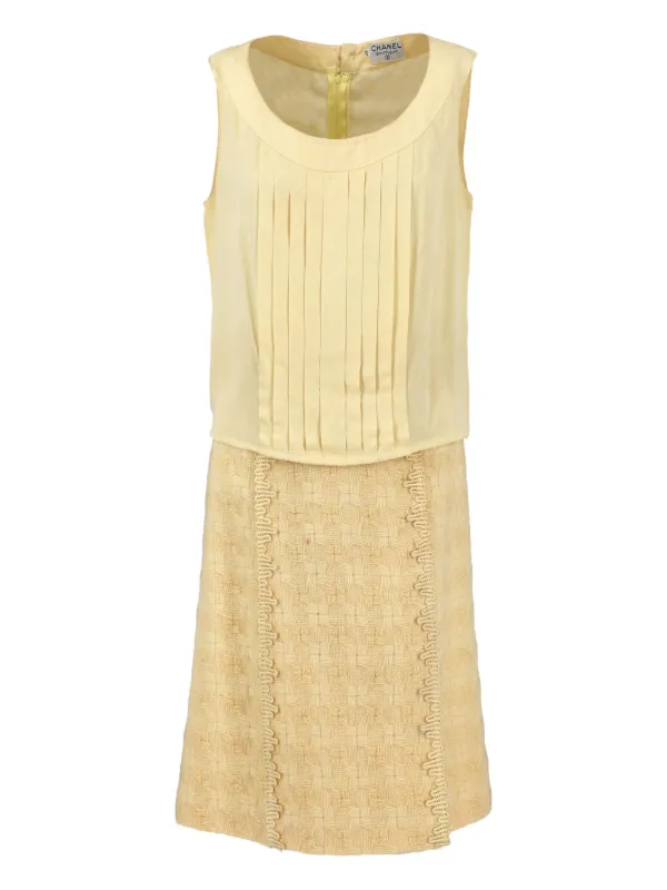 CHANEL Pre-Owned Boutique Wool Suit (set Of three) | Yellow 