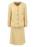 CHANEL Pre-Owned Boutique wool suit (set of three) - Yellow