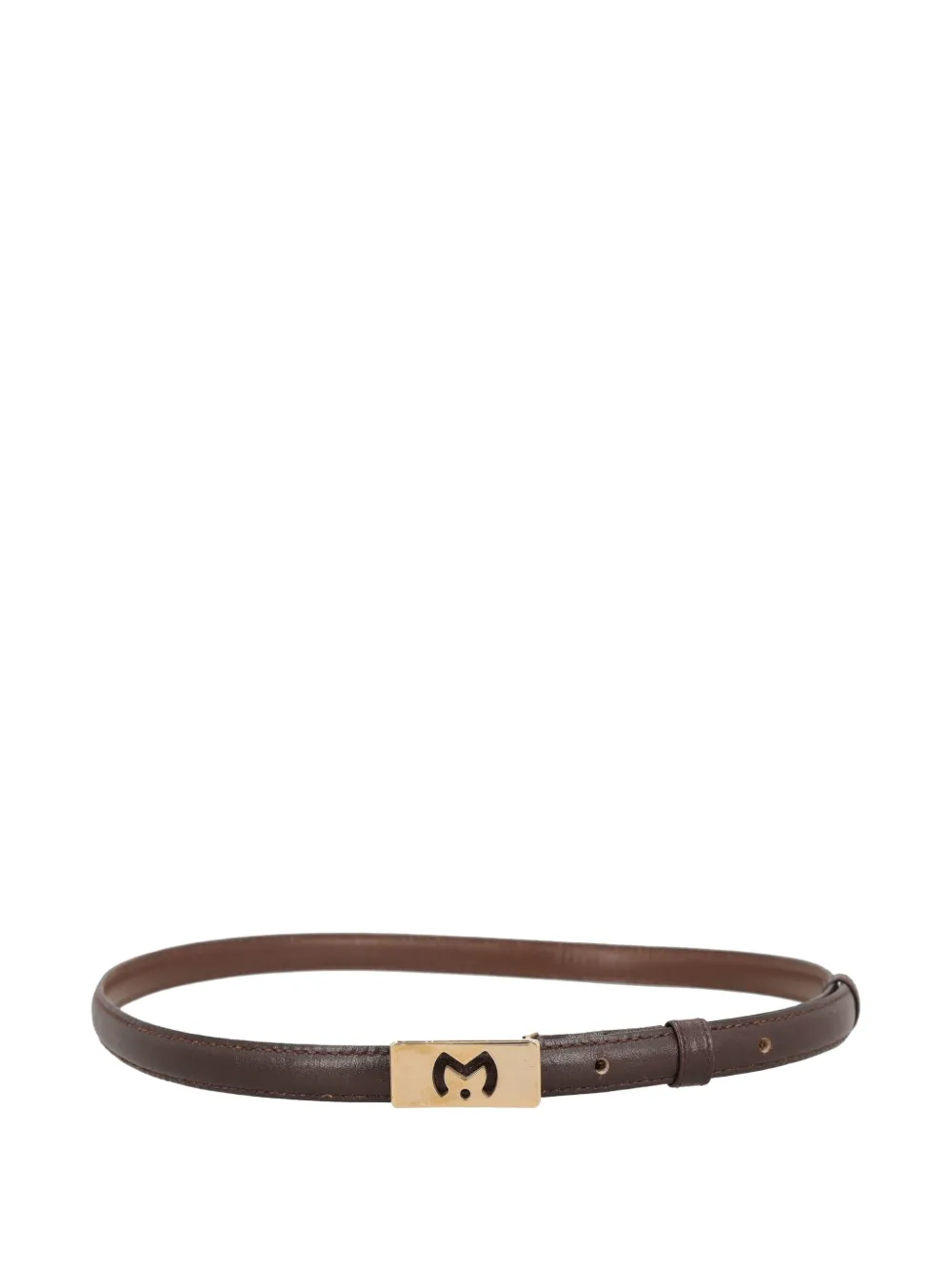 Pre-owned Mila Schon Vintage Leather Thin Belt