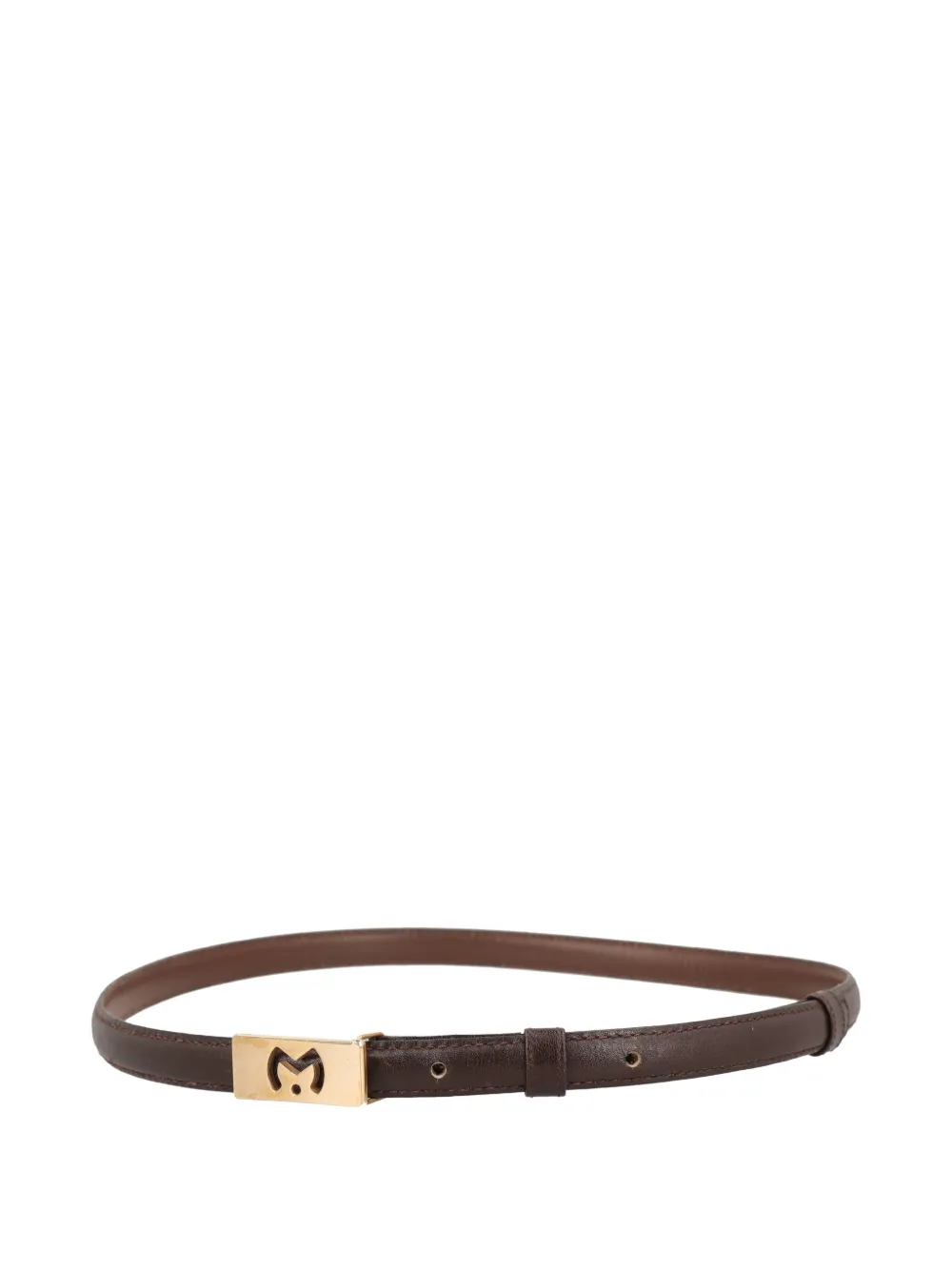 Pre-owned Mila Schon Vintage Leather Thin Belt