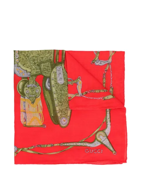 Gucci Pre-Owned saddle-print scarf