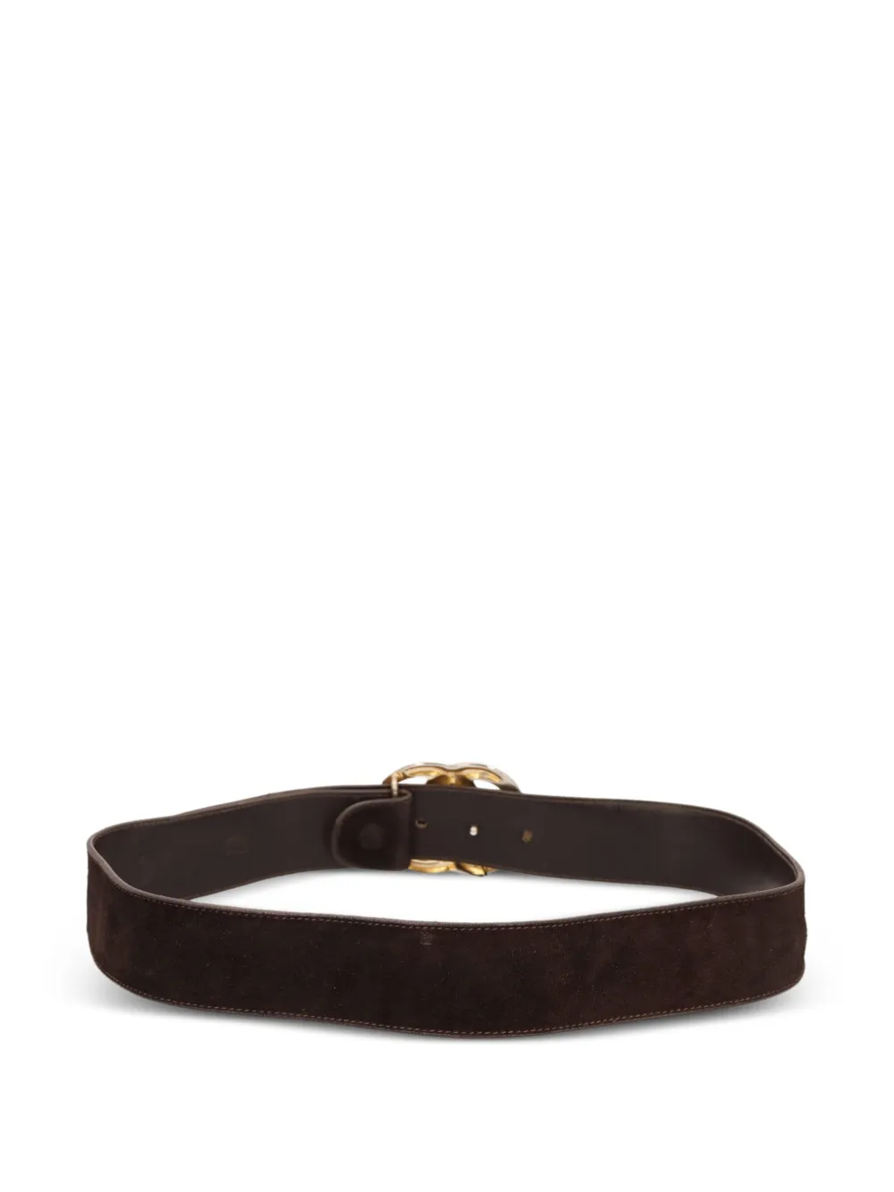 Gucci Pre-Owned cinturón de gamuza con hebilla | Image 2