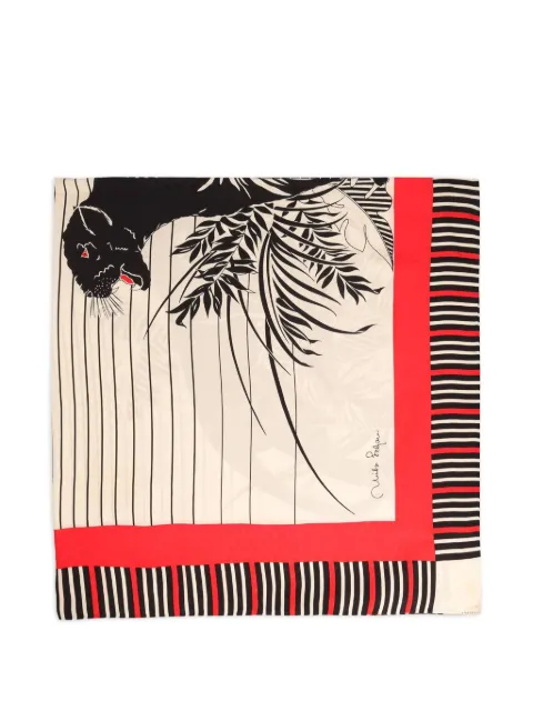 Mila Schon Vintage Black Panther foulard