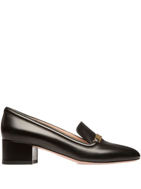 Bally 40mm Deco metal-plaque pumps