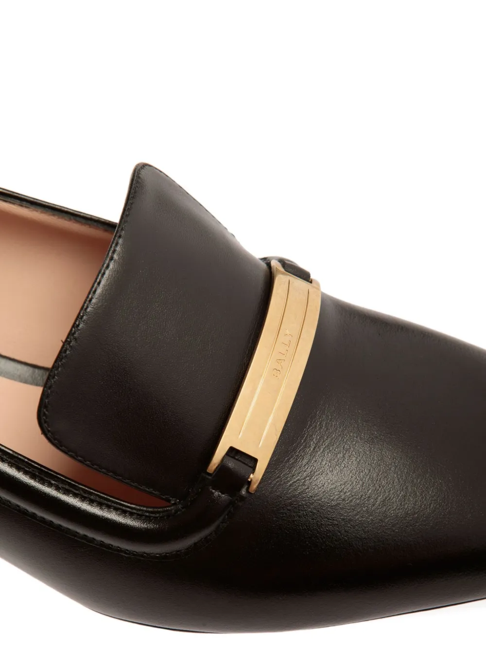 Bally 40mm Deco Metal-plaque Pump In Black