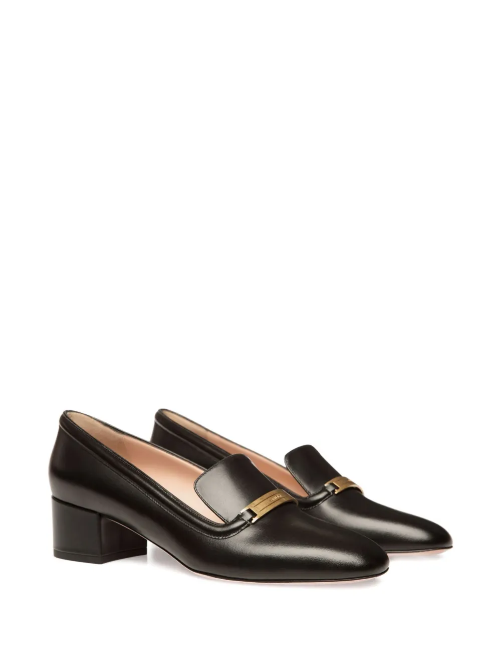 Bally 40mm Deco Metal-plaque Pump In Black