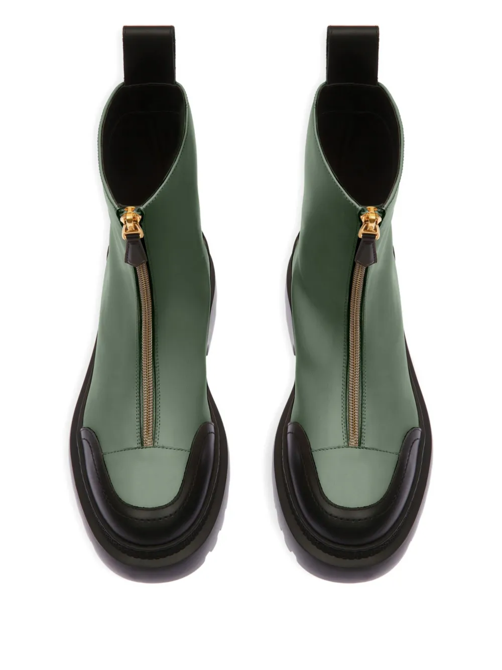 Bally Woman Ankle Boots Sage Green Size 7.5 Leather In Green